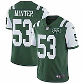 Nike Men & Women & Youth Jets 53 Kevin Minter Green NFL Vapor Untouchable Limited Jersey,baseball caps,new era cap wholesale,wholesale hats